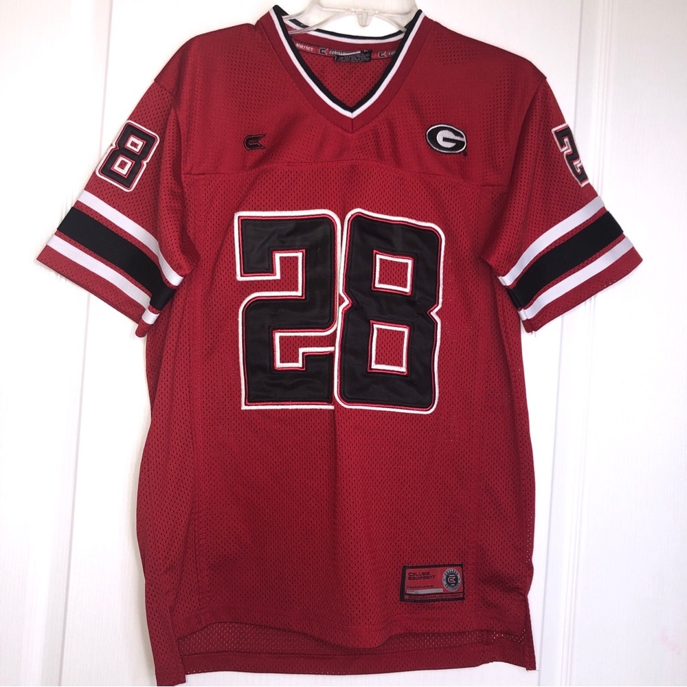 Colosseum Sewn College Equipment Georgia Football Jersey #28  youth 16/18